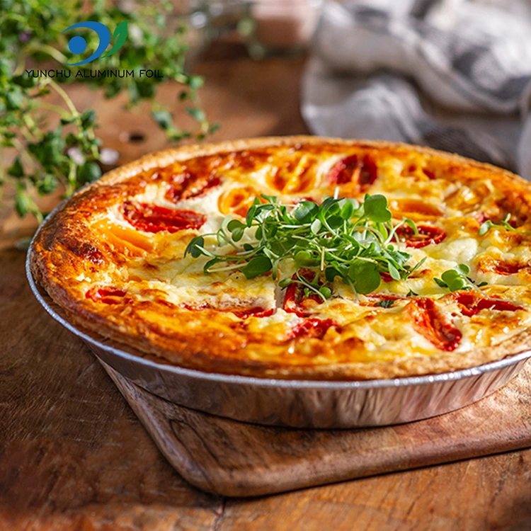 10 inci pizza panci perak aluminium foil wadah