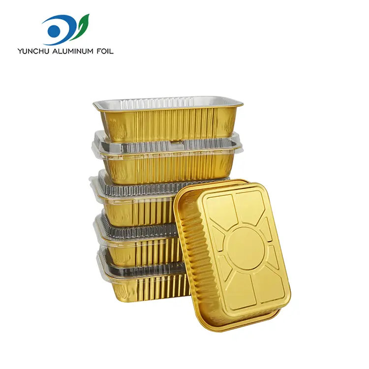 Wadah aluminium foil aluminium barbekyu sekali pakai