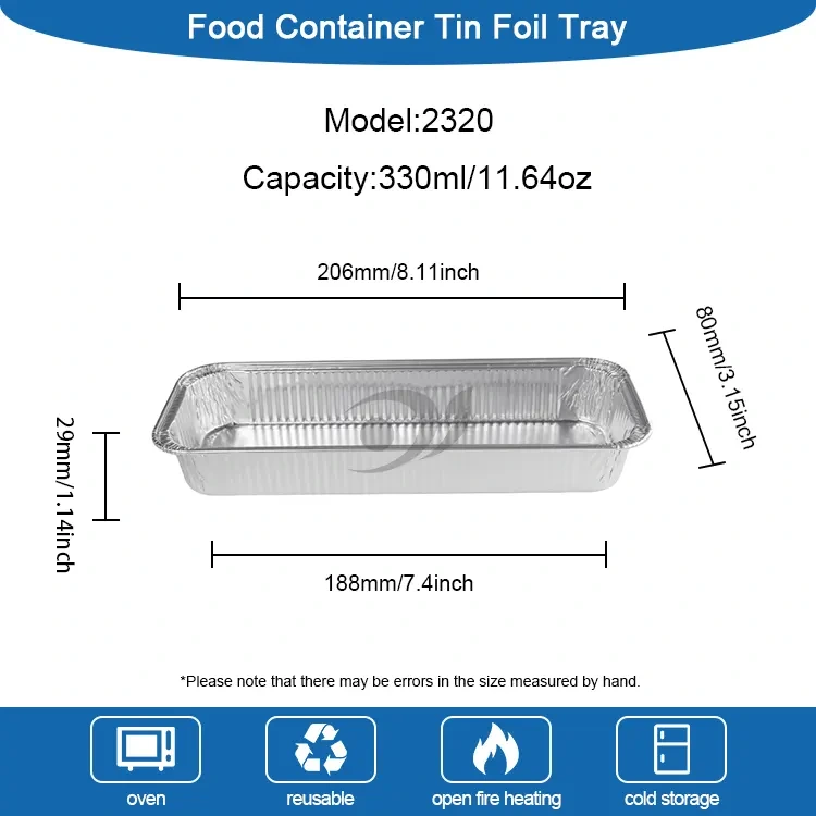 Roti Panggang Roti Panggang Perak Aluminium Foil Wadah