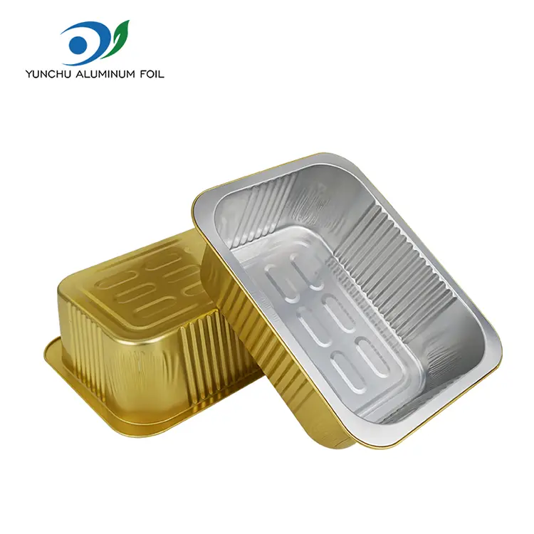 Segel sekali pakai wadah aluminium aluminium persegi