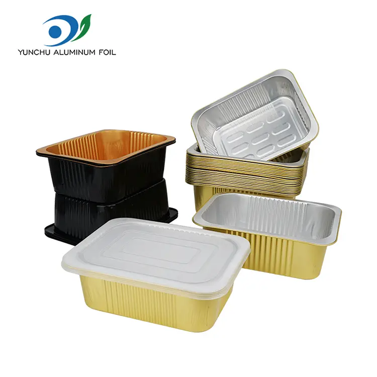 Segel sekali pakai wadah aluminium aluminium persegi