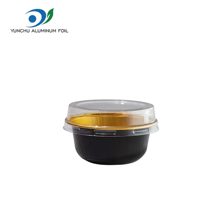 Berwarna bundar bundar smoothwall aluminium foil wadah