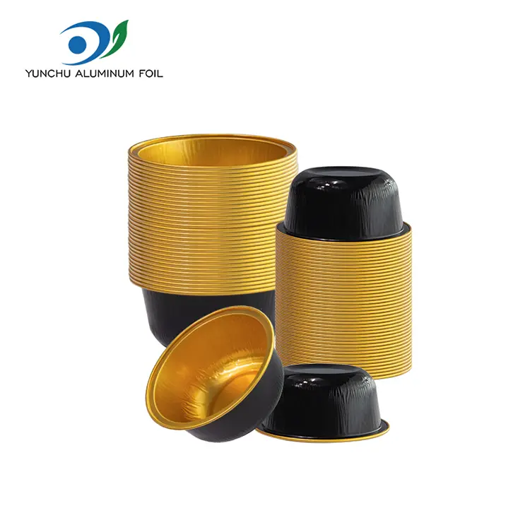 Berwarna bundar bundar smoothwall aluminium foil wadah