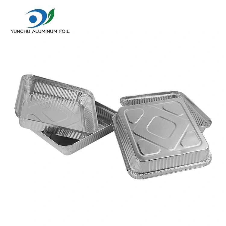BBQ sekali pakai BBQ Silver Aluminium Foil Containers