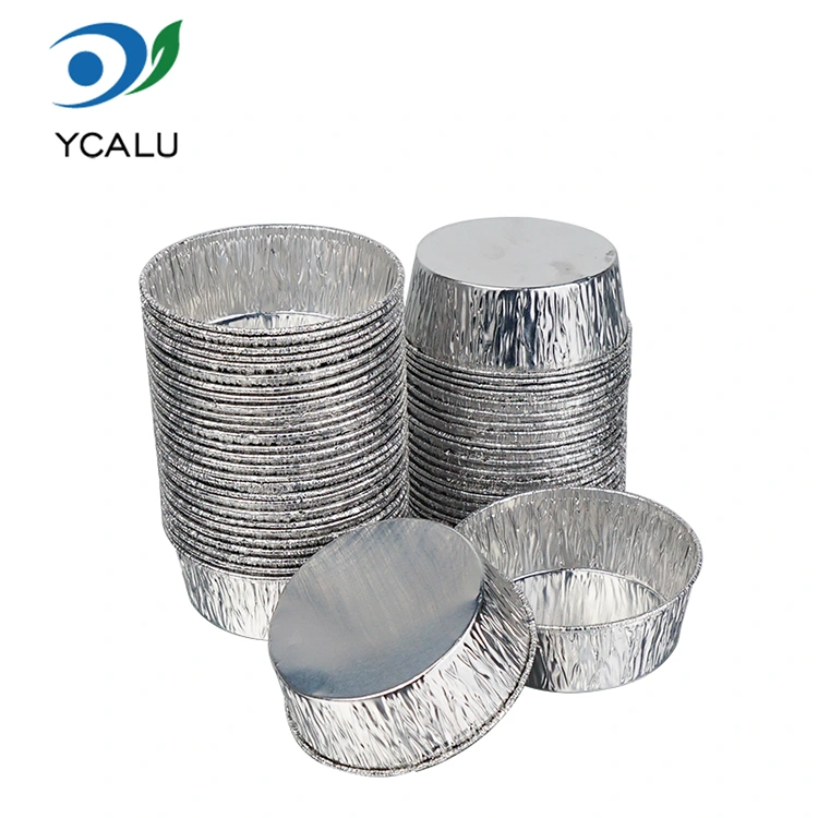 Baki kue sekali pakai memanggang Wadah Makanan Aluminium Foil Perak