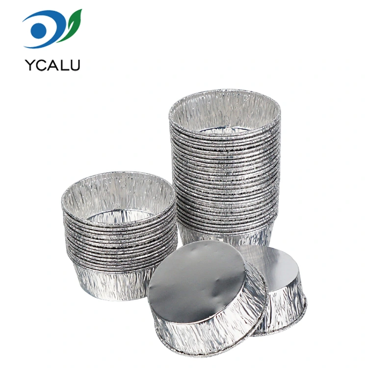 Baki kue sekali pakai memanggang Wadah Makanan Aluminium Foil Perak