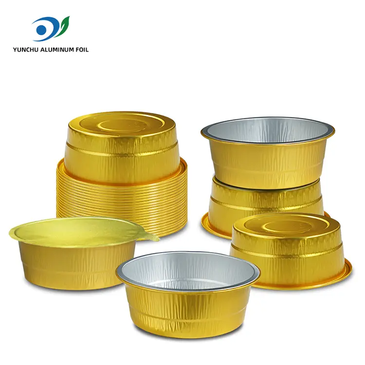 Katering Katering Aluminium Bulat Katering Disposable Wadah Foil