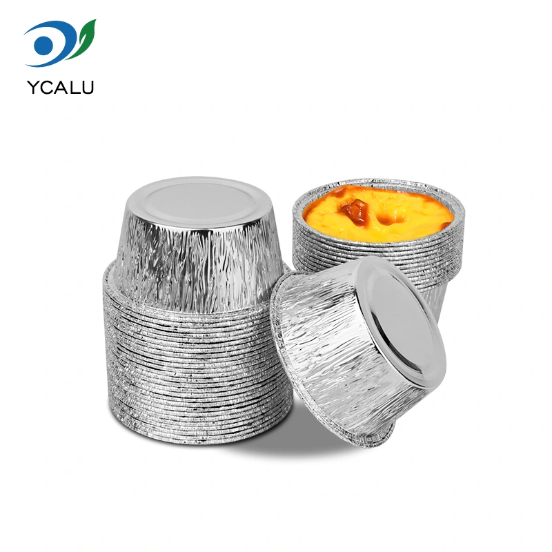 Baki kue bundar sekali pakai Wadah Aluminium Foil Perak Baki kue bundar sekali pakai Wadah Aluminium Foil Perak