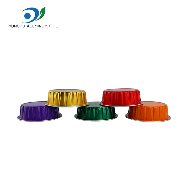 Wadah Aluminium Foil Smoothwall Bulat Bulat