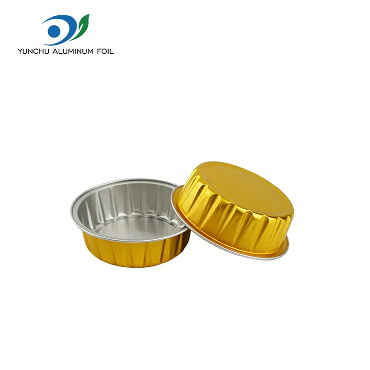 Wadah Aluminium Foil Smoothwall Bulat Bulat