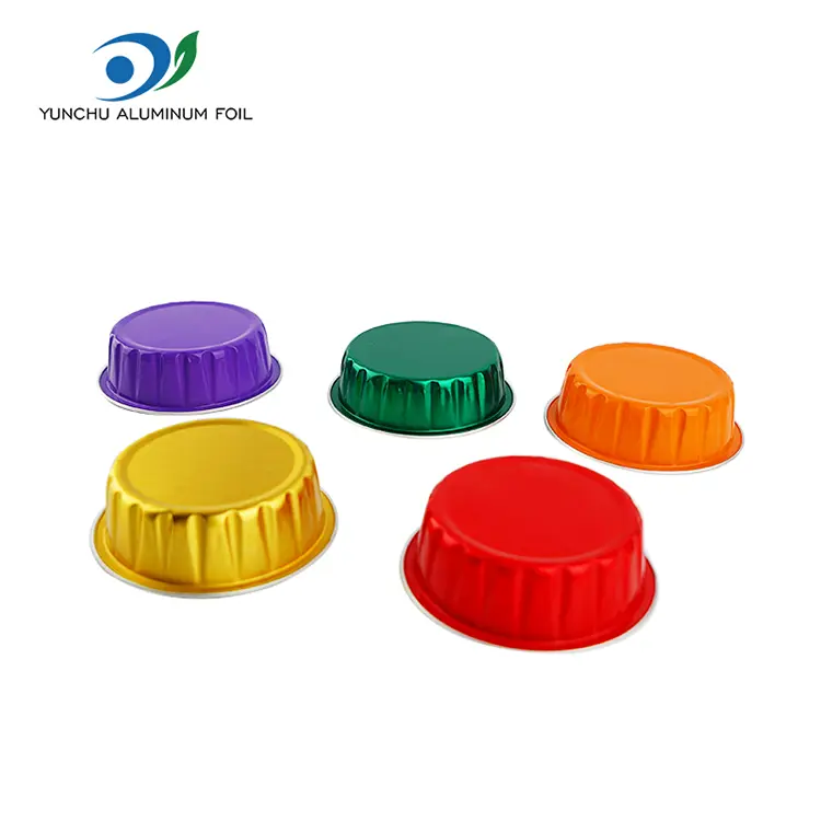 Wadah Aluminium Foil Smoothwall Bulat Bulat