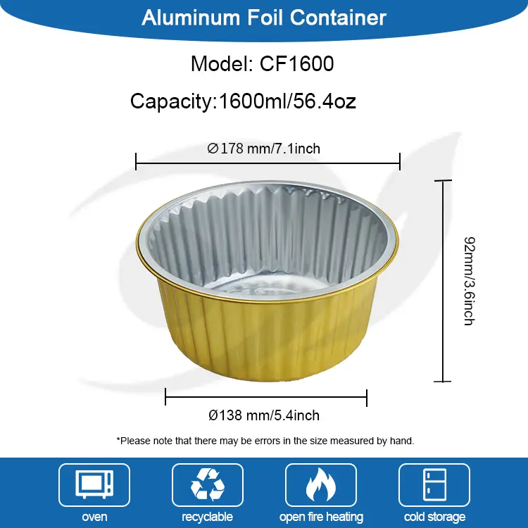 Wadah Aluminium Foil Aluminium Takeaway Takeaway Disposable