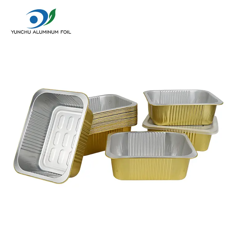 Segel sekali pakai wadah aluminium aluminium persegi