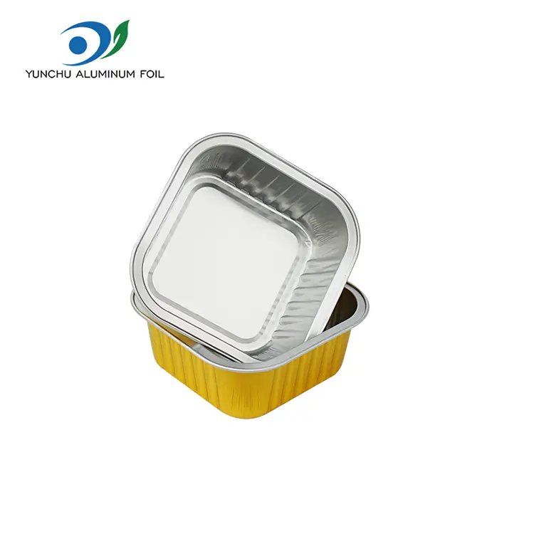 Cangkir Kue Foil Persegi Sekali Pakai Cangkir Kue Foil Persegi Sekali Pakai