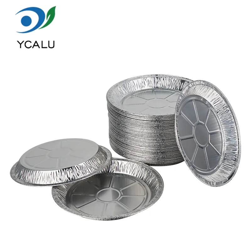 Wadah Makanan Aluminium Foil Perak Oven Penggorengan Udara Ramah Lingkungan