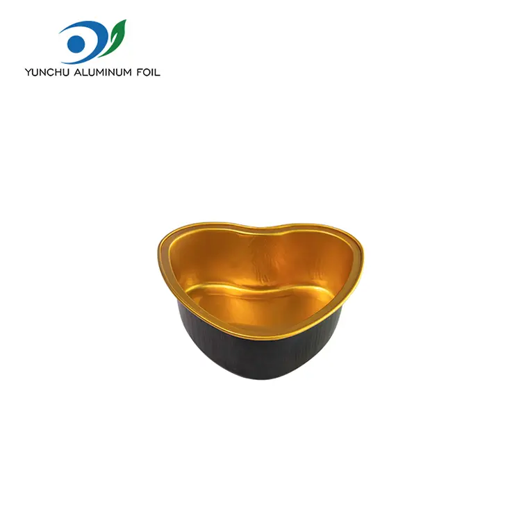 Wadah Aluminium Foil Smoothwall Berbentuk Hati