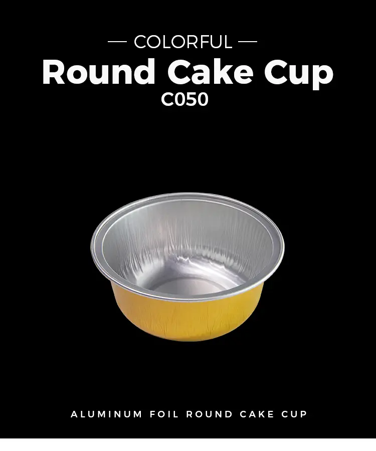 Colored round roast Smoothwall Aluminum Foil Containers