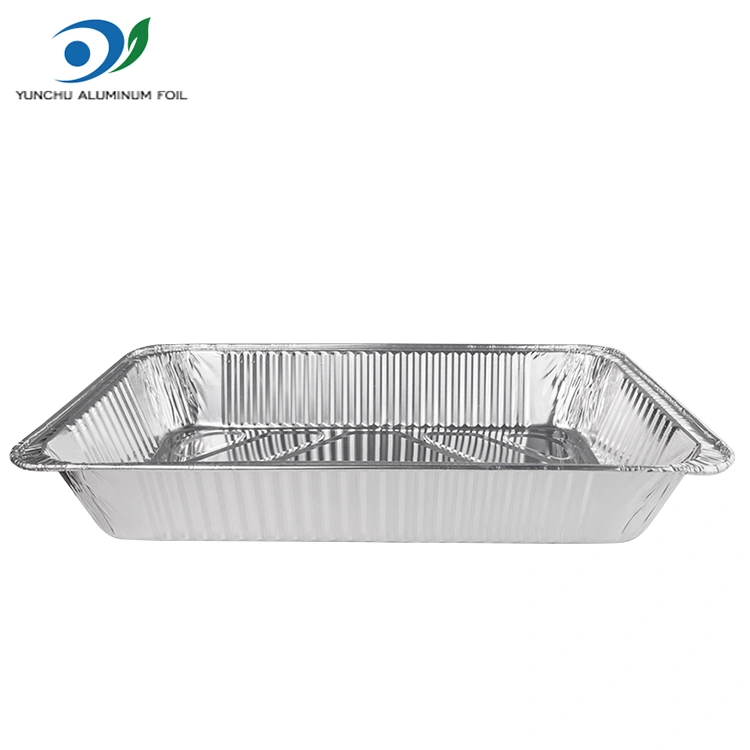 Kapasitas besar wadah foil aluminium perak aluminium perak
