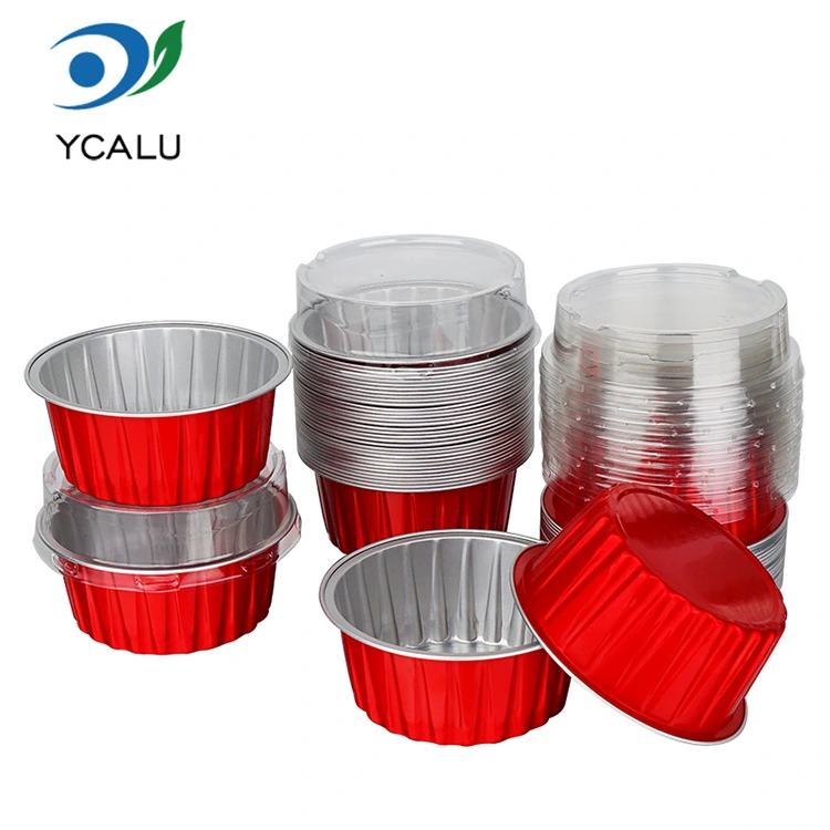 Kue mangkuk berwarna-warni yang dipanggang satu kali, Wadah Aluminium Foil Smoothwall