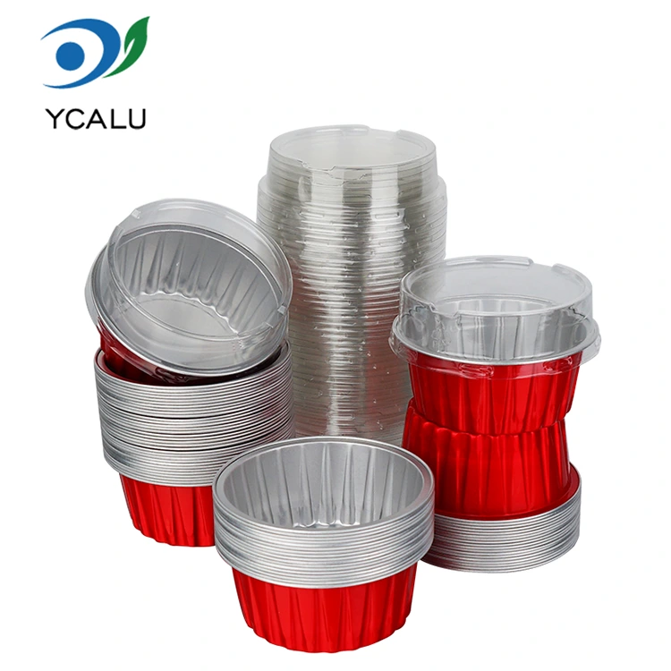 Kue mangkuk berwarna-warni yang dipanggang satu kali, Wadah Aluminium Foil Smoothwall