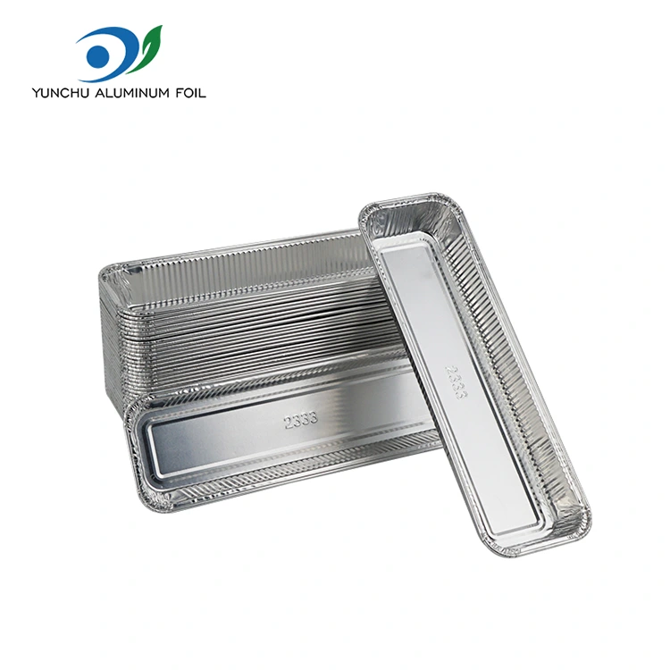 Bread Fryer Bread Fryer Persegi Panjang Perak Aluminium Foil Container