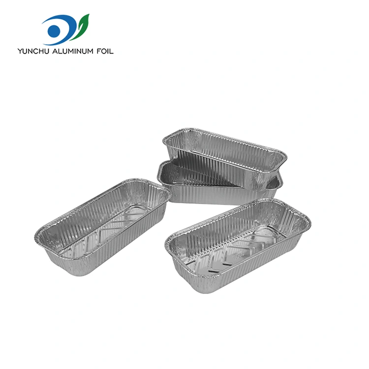 Bread Rectangular Baking Silver Aluminium Foil Containers
