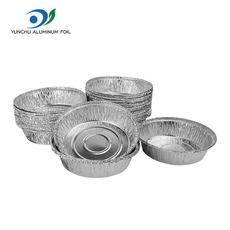 Baki Fryer Udara Round Baki Perak Aluminium Foil Wadah