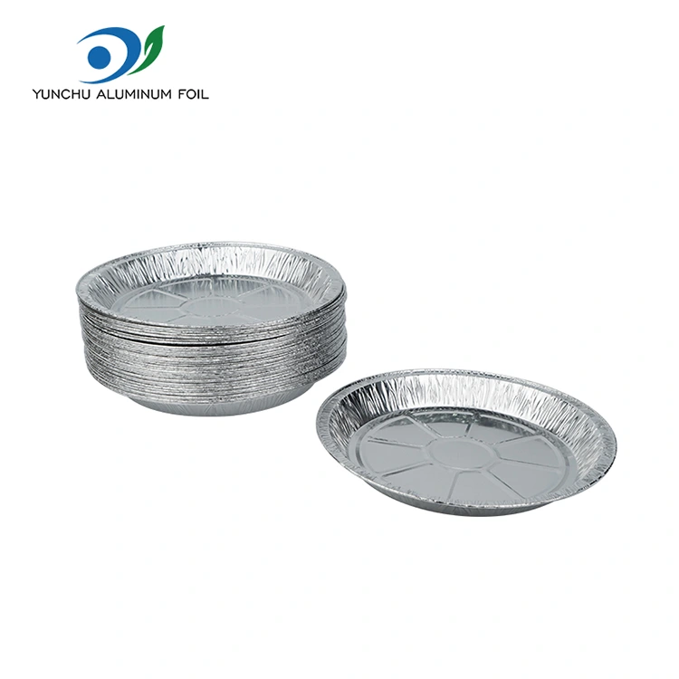 Fryer udara bundar takeaway perak aluminium foil wadah