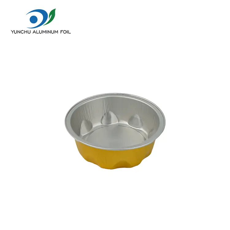 Cetakan kue bundar smoothwall aluminium foil wadah