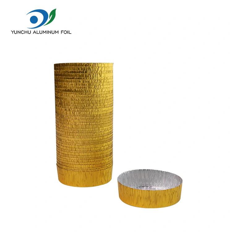 Bulat Kecil Kecil Perak Aluminium Foil Container
