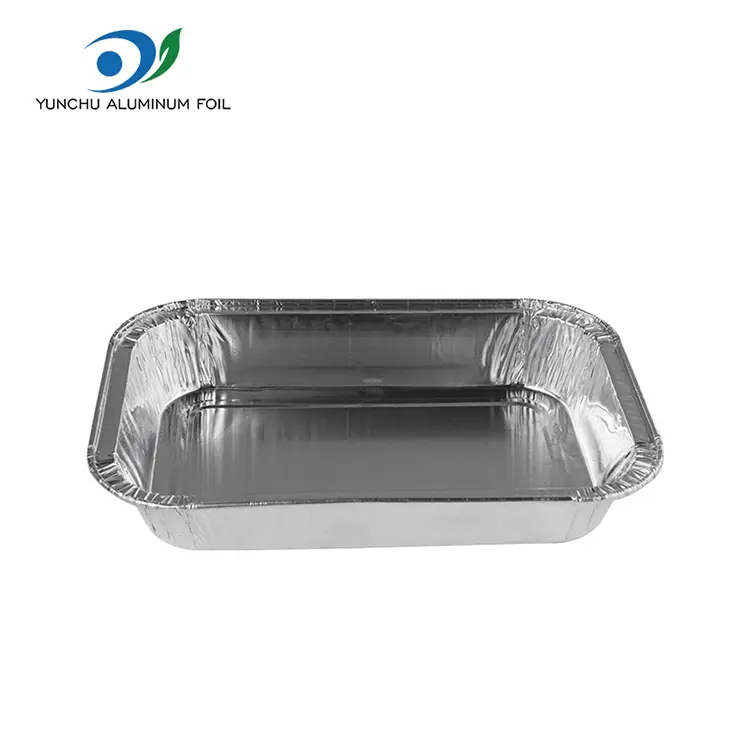 Wadah foil aluminium maskapai perak