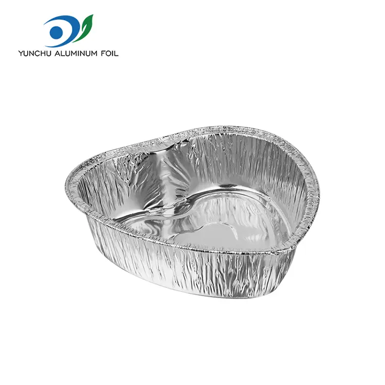 Kue hati berbentuk wajan takeaway wadah aluminium perak aluminium