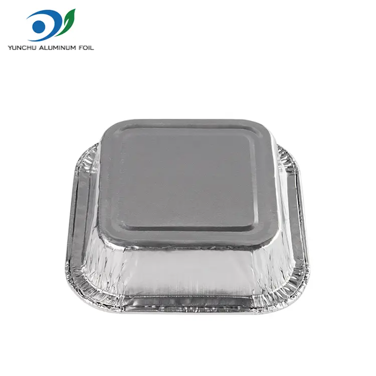 Kue Square Air Fryer Perak Aluminium Foil Containers