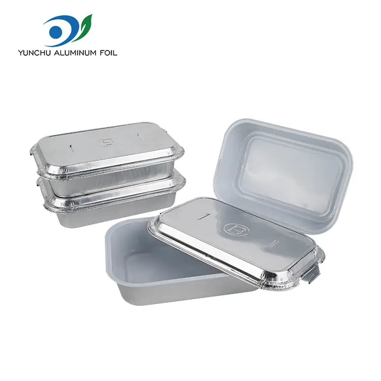 Kontainer foil aluminium maskapai katering bebas kerutan